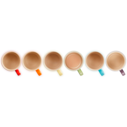 SET 6 TAZAS ARCOIRIS 350 ML (PAL,FLA, SO