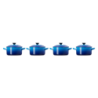 Set 4 Mini Cocottes - Azure