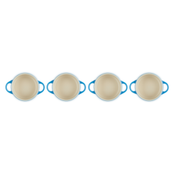 Set 4 Mini Cocottes - Azure