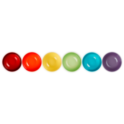 Set of 6 Cereal Bowls 16cm - Rainbow