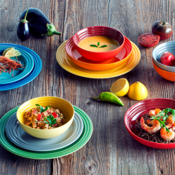 Set of 6 Cereal Bowls 16cm - Rainbow