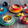 Set of 6 Cereal Bowls 16cm - Rainbow