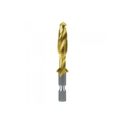 RUKO Male To Open Combined-Bit Threads 'Long' HSS-TiN, Rectified (M4)