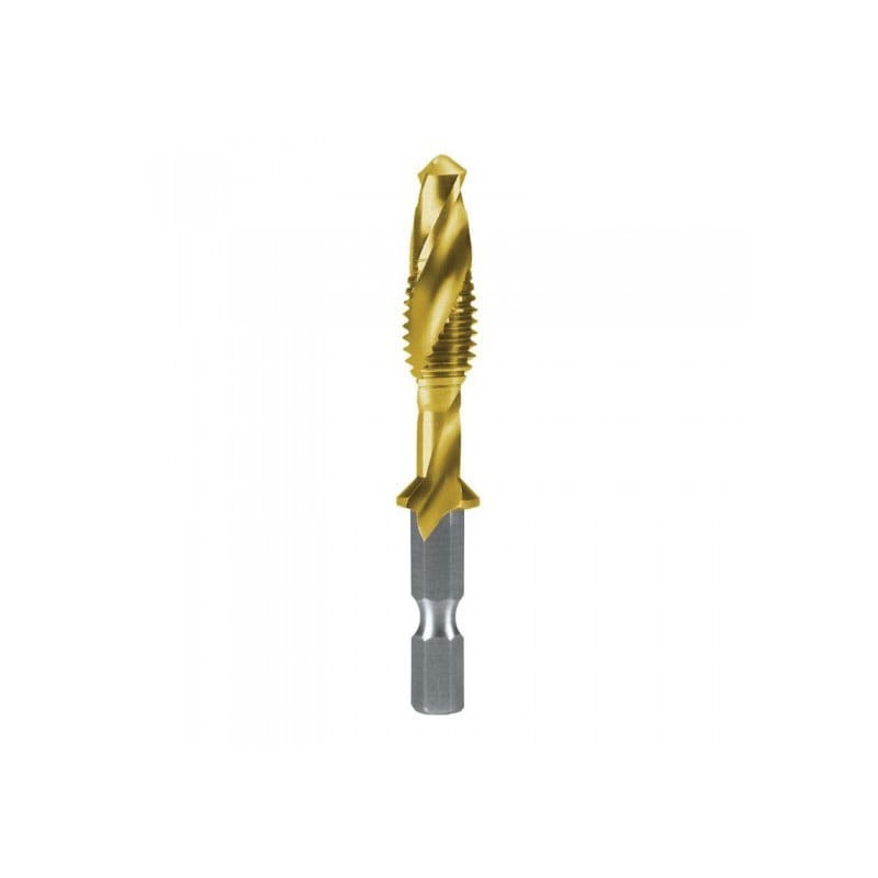 RUKO Male To Open Combined-Bit Threads 'Long' HSS-TiN, Rectified (M5)