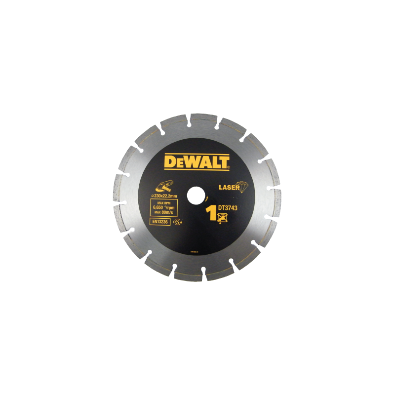 DeWalt Laser Welded Diamond Blade for Building Materials/Concrete (230 x 22,2 x 8,5mm) DeWalt Laser Welded Diamond Blade for Building Materials/Concrete (230 x 22,2 x 8,5mm)