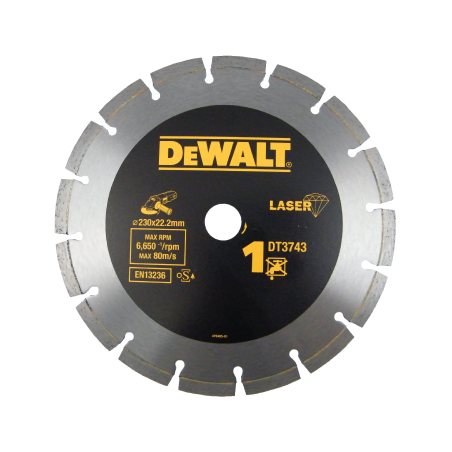 DeWalt Laser Welded Diamond Blade for Building Materials/Concrete (230 x 22,2 x 8,5mm)