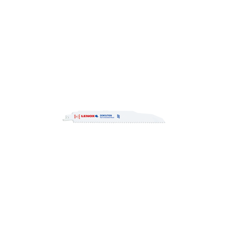 LENOX Demolition Reciprocating Saw Blades 229X22X1.6 mm 6TPI - Pack of 5 LENOX Demolition Reciprocating Saw Blades 229X22X1.6 mm 6TPI - Pack of 5
