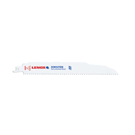 Lâminas de Serra Demolition Reciprocating 229X22X1.6 mm 6TPI - Pack de 5 LENOX