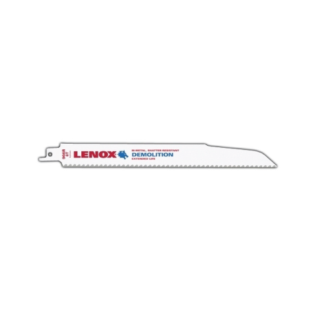 Lâminas de Serra Demolition Reciprocating 229X22X1.6 mm 6TPI - Pack de 25 LENOX