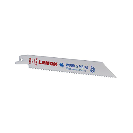 Lâminas de Serra para Uso Geral Bi-Metal Reciprocating 610R 152X19X0.9 10TPI - Pack de 5 LENOX