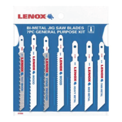 LENOX Bi-Metal T-Shank Jig Saw Blade Kit - 7 Pieces