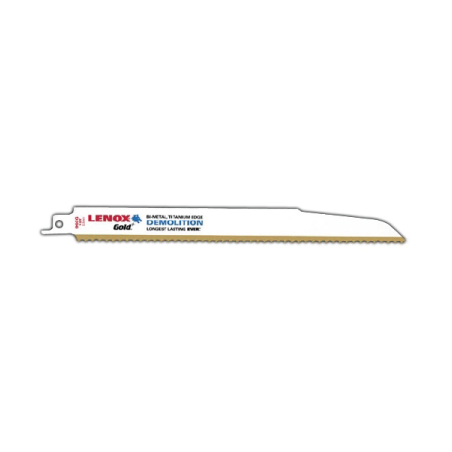 Lâminas de Serra de Gold Demolition Reciprocating 229X22X1.6 6TPI - Pack de 5 LENOX