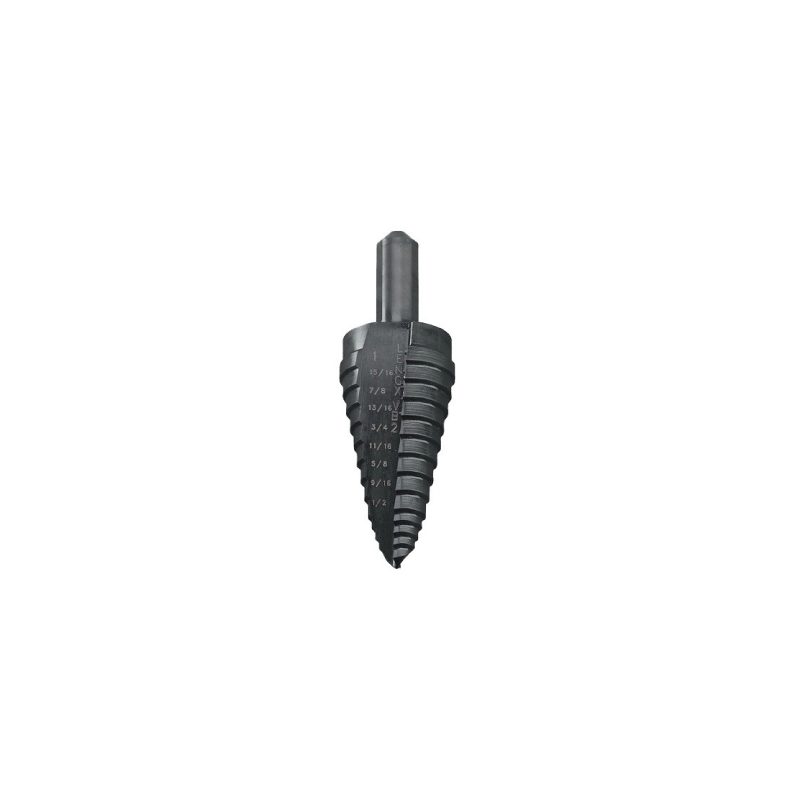 LENOX Vari-Bit Step Drill Bits 9.5 mm (Shank Size) - Hole Size (12.7, 14.3, 15.9, 17.5, 19.1, 20.6, 22.2, 23.8, 25.4)