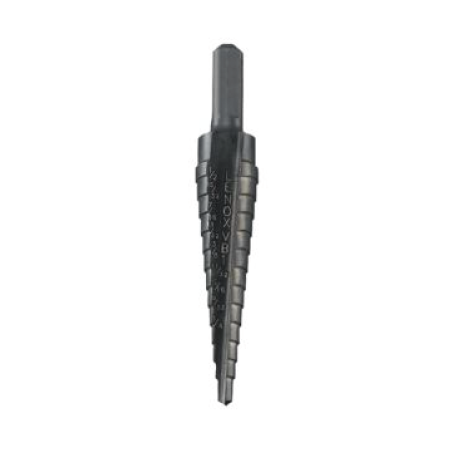 Broca Vari-Bit Step Drill Bits 6.4 mm (Tamanho da Haste) - Tamanho do furo (9.5, 12.7) LENOX