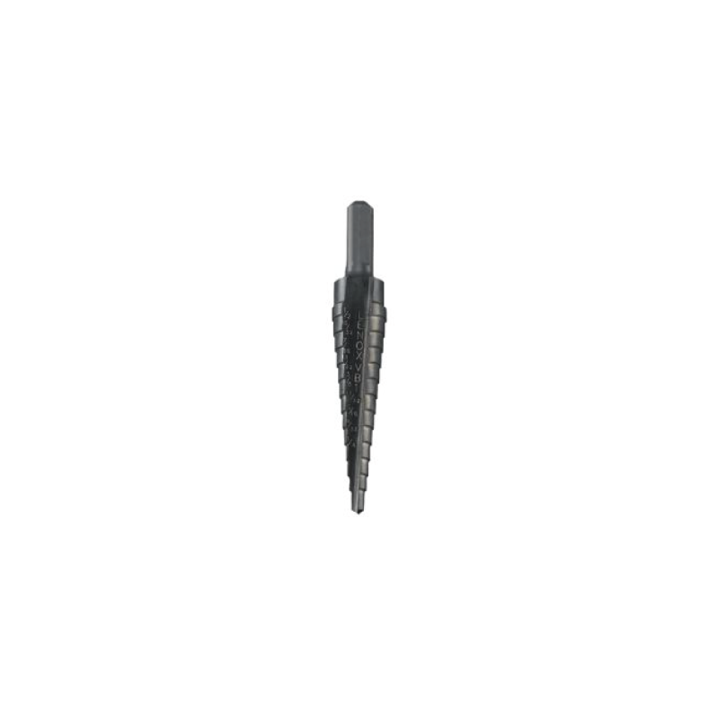 LENOX Vari-Bit Step Drill Bits 9.5 mm - Hole Size (4.8, 6.4, 7.9, 9.5, 11.1, 12.7, 14.3, 15.9, 17.5, 19.1, 20.6, 22.2) LENOX Vari-Bit Step Drill Bits 9.5 mm - Hole Size (4.8, 6.4, 7.9, 9.5, 11.1, 12.7, 14.3, 15.9, 17.5, 19.1, 20.6, 22.2)