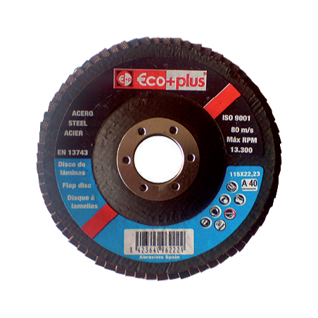 ECO-PLUS Flap Disc Corundum EA 40 115 x 22 mm