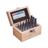 VERTEX 4 Flute Carbide End Mills Set in Wooden Box VE124-A