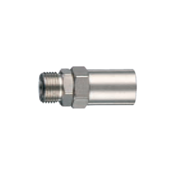 ANi Large Size Male Threaded Connector With Sleeve For Rubber Hose 28/B 3/8 M ø 10 x 21 mm