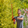 Corta-Sebes 650W 60cm com Cabeça Rotativa