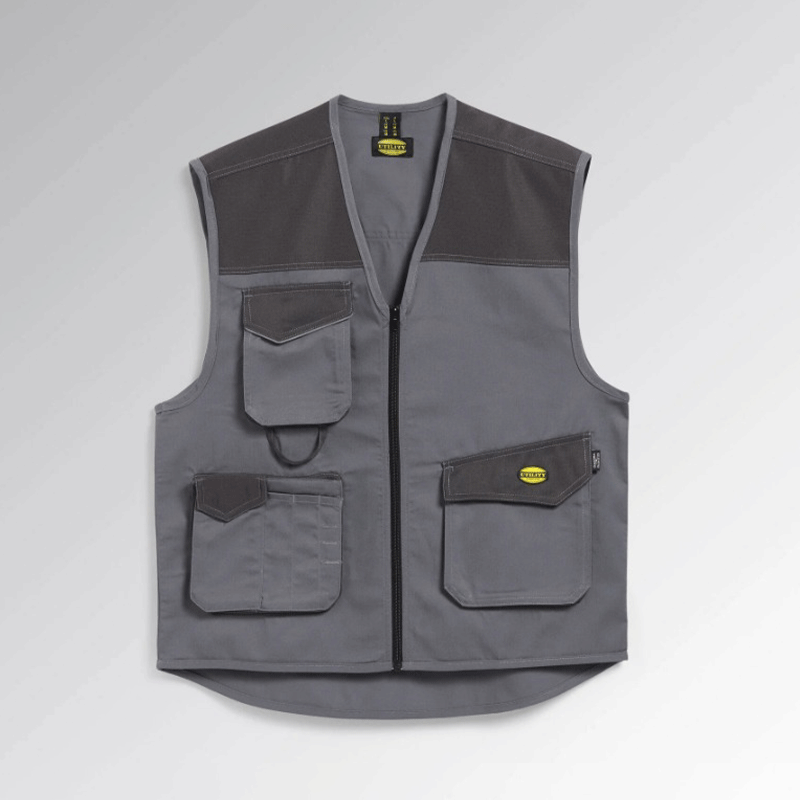 3XL Diadora Grey Mover Multi-Pocket Vest 3XL Diadora Grey Mover Multi-Pocket Vest