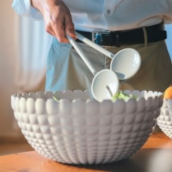 Cubiertos para Ensalada Blanco Leche - Tiffany
