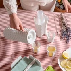 Dispensador de Vasos Blanco Leche - Tiffany
