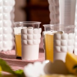 Juego de 6 Soportes para Vasos Blanco Leche - Tiffany