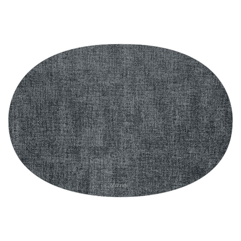 Individual de Mesa Reversível Oval Cinzento - Placemat