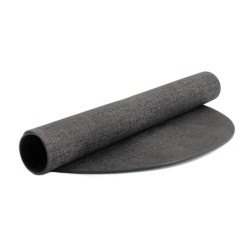 Fabric Oval Reversible Placemat Grey - Placemat