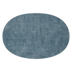 Mantel Individual Oval Reversible Azul Marino - Placemat