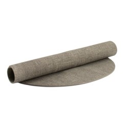 Fabric Oval Reversible Placemat Sky Grey - Placemat