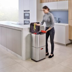 Balde do Lixo 60L Inox - Totem Max