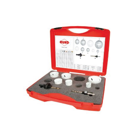 RUKO HSSE-CO 8 Bimetallic Sets in Plastic Box Sets.