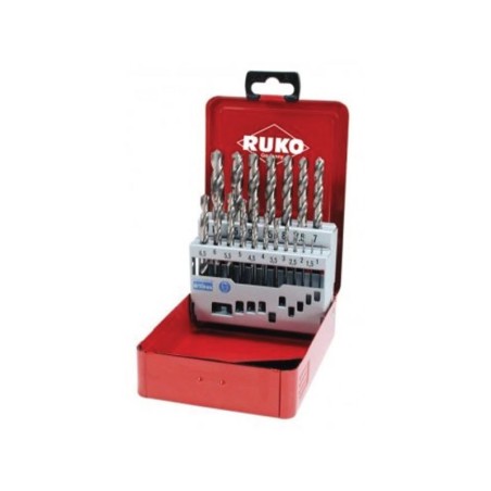 RUKO Set Of 19 Spiral Bits DIN 338 Type VA, HSSE-Co8