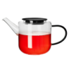 Bule em Vidro com Pega Preto 1,1L - Coppa Glass