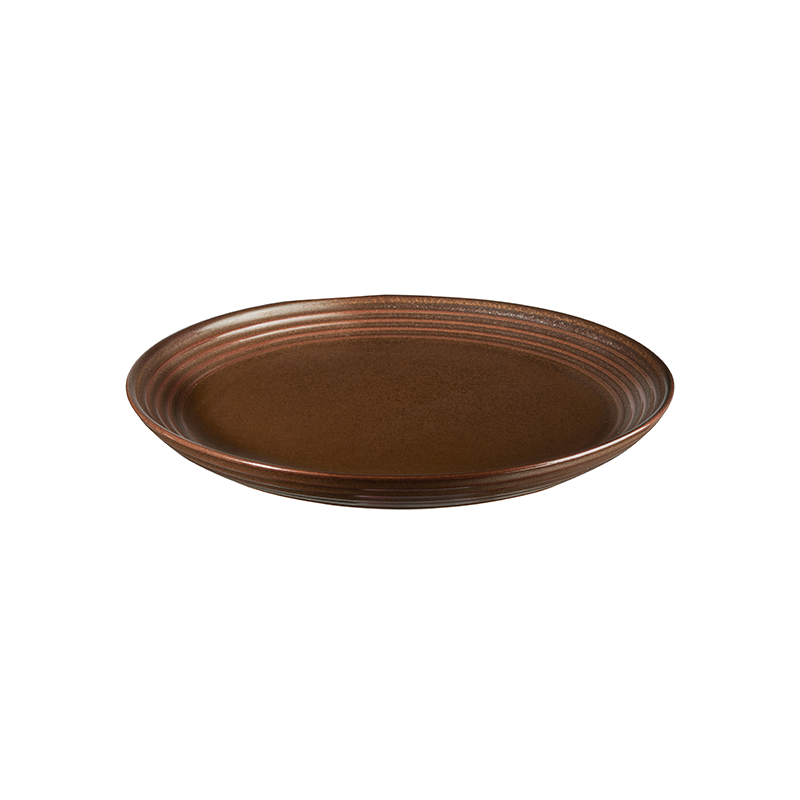 Prato Sobremesa 17,5cm Castanho - Japandi Prato Sobremesa 17,5cm Castanho - Japandi
