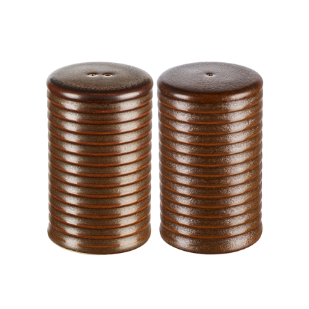 Salt and Pepper Shaker Set Brown - KitchenArt