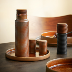 Salt and Pepper Shaker Set Brown - KitchenArt