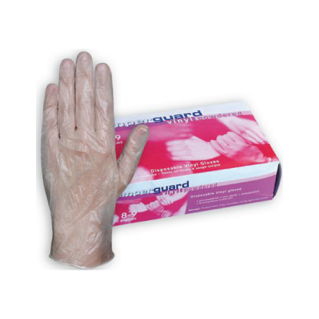 Luva De Proteção Em Vinil Descartável Com Pó Ambidestras CHEMITOOL
