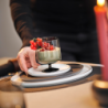 Vaso con Pie 200ml Gris - Sarabi