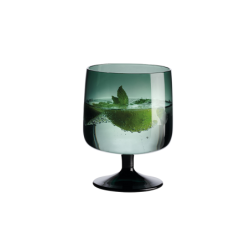 Copo com Pé 200ml Verde - Sarabi