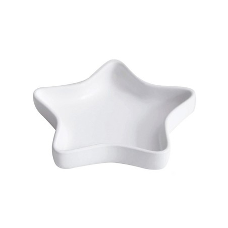 Star Plate White ø12cm - X-mas