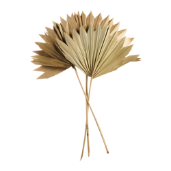 Artificial Flower 3x Leaf Palm 30-40cm - Deko