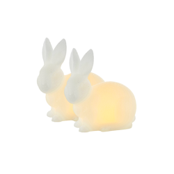 Set of 2 Rabbits in Led White - Elin
