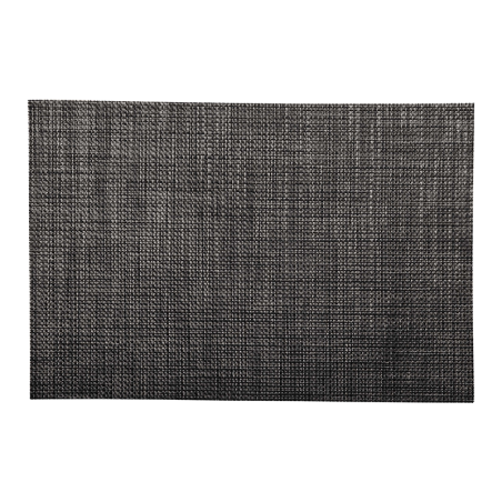 Mantel Individual Negro Plateado - Pvc