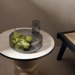 Glass Bowl Grey Ø30cm - Ajana