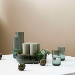 Taça de Vidro Verde Ø30cm - Ajana