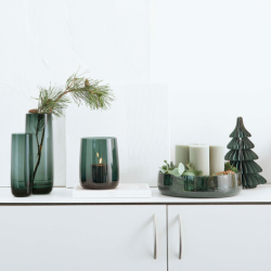 Taça de Vidro Verde Ø30cm - Ajana