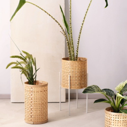 Soporte Metálico para Macetero Blanco L - Haruko