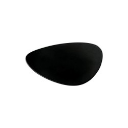 Set of 6 Large Black Saucers - Colombina Collection